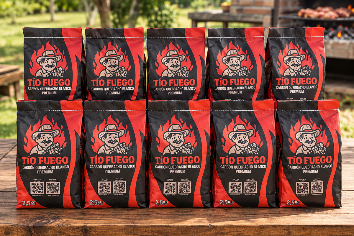 CARBON QUEBRACHO BLANCO PREMIUM (KIT 10 BOLSAS DE 2,5 KG)