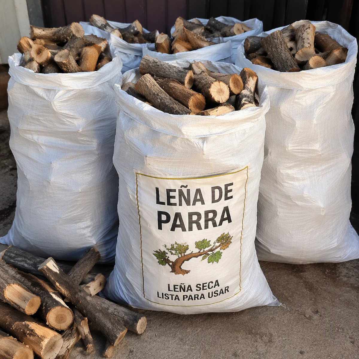 Pack Parrillero 1 (Carbon + leña de parra)