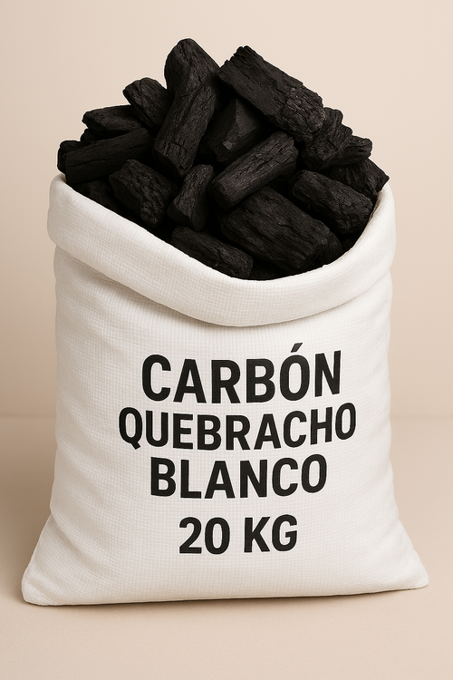 CARBON QUEBRACHO BLANCO PREMIUM (SACO 20 KG)