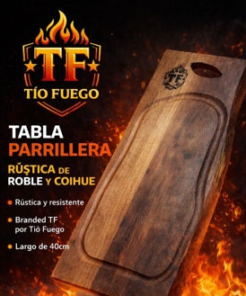 Tabla Parrillera Rústica TF – Coihue y Roble